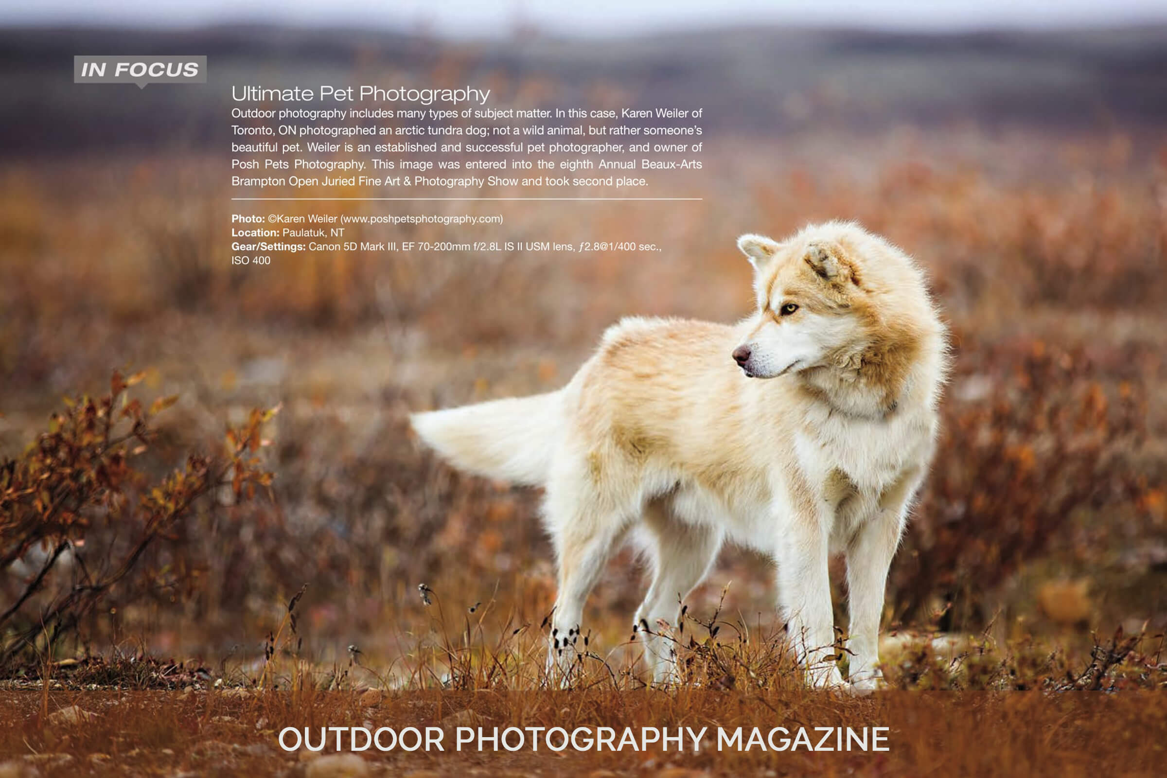Outdoor Magazine feature by Karen Weiler