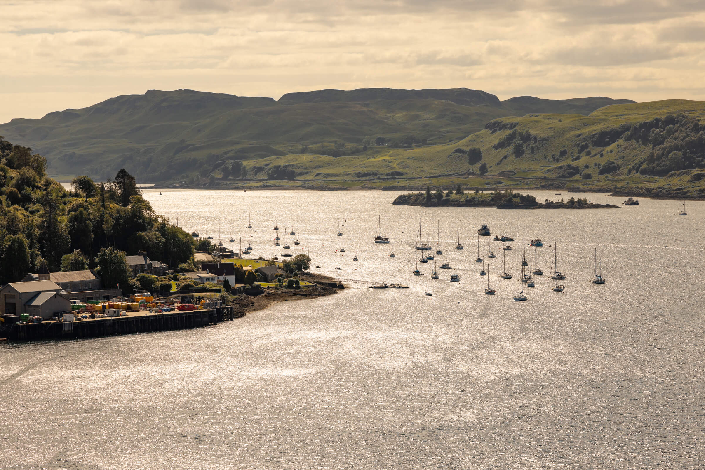 Boats in Oban Bay, Scotland