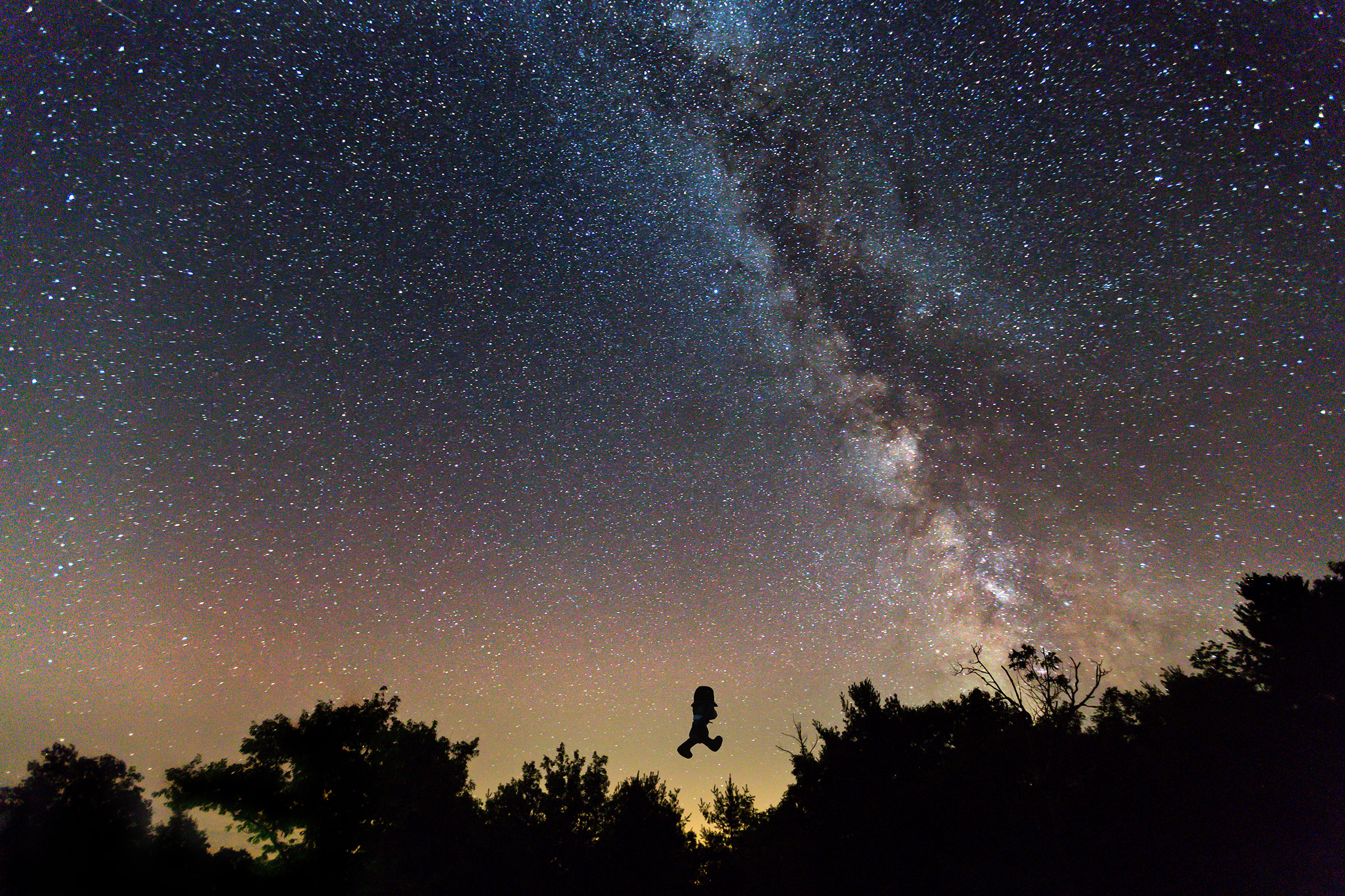 Burbeary Bob dancing under the stars