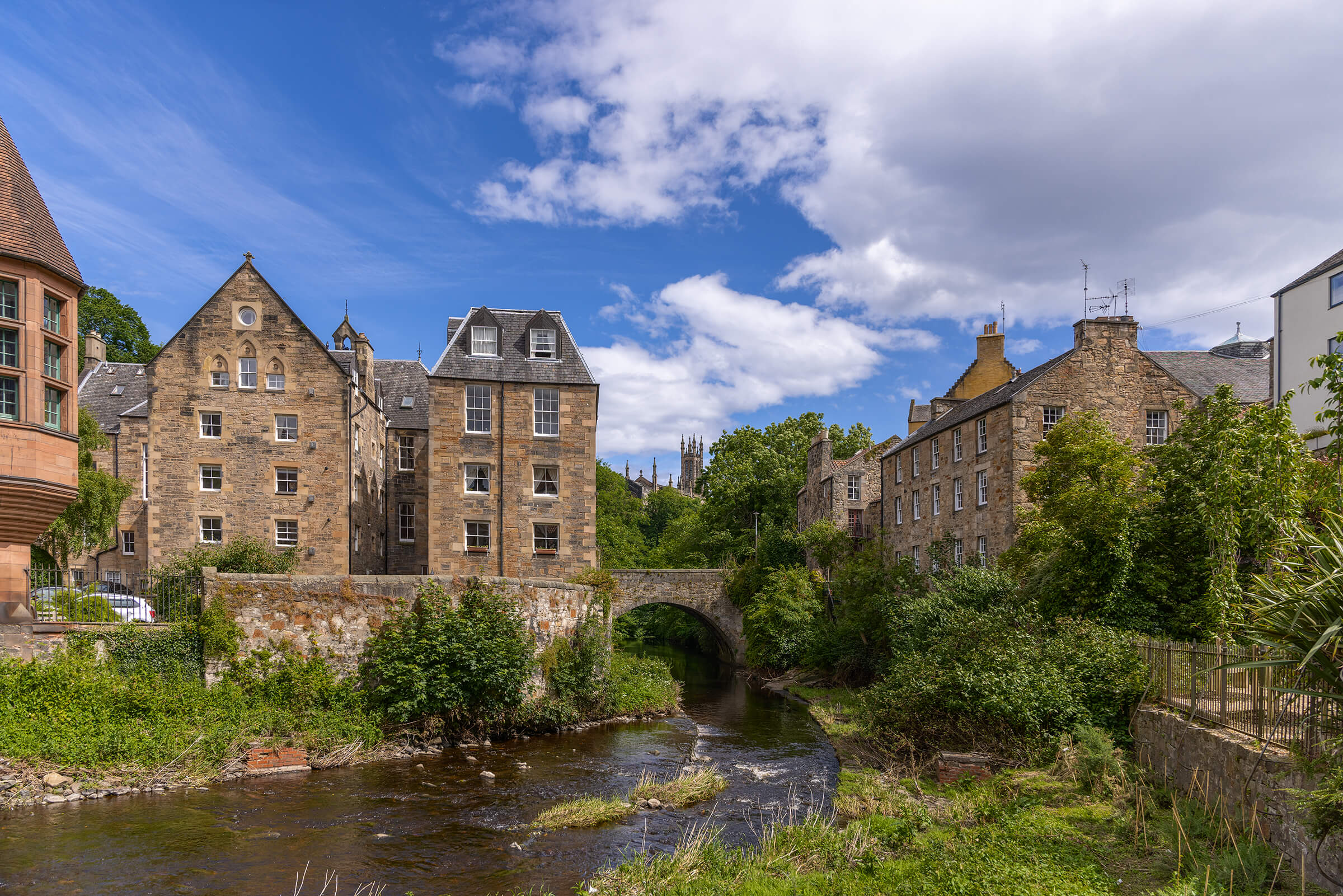 Dean's Village, Edinburgh, Scotland photographed by Karen Weiler