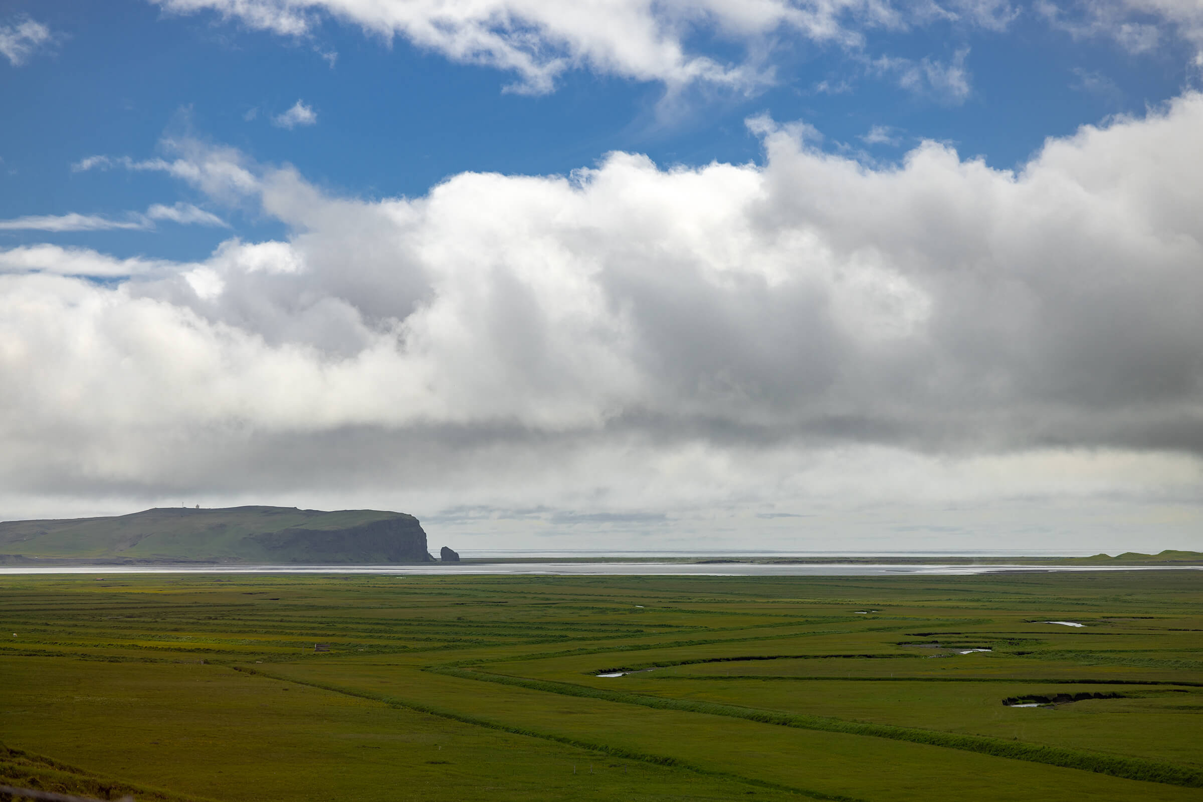 Large flat rock in Western Iceland.
