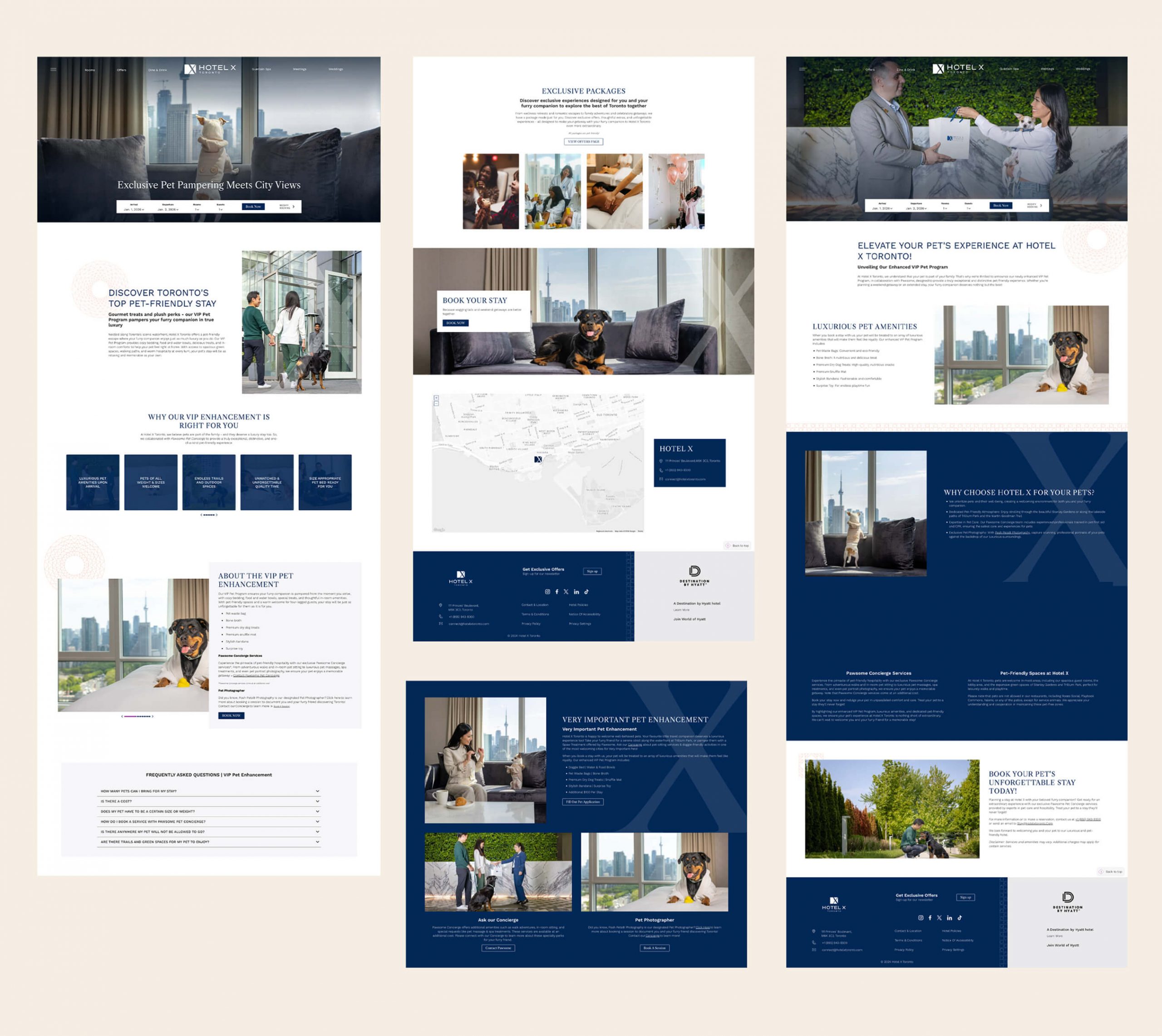 2026 Hotel X Pet program on website, photographed by Karen Weiler